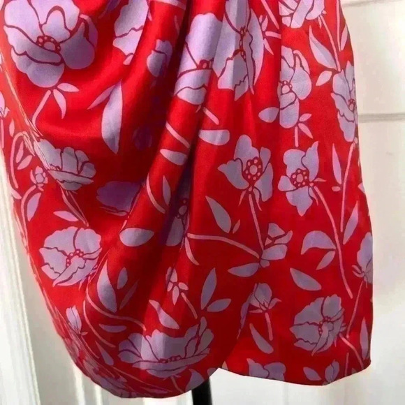 New Revolve  Kamala Mini Dress in Red and Lavender Floral Size XXS - Picture 9 of 16